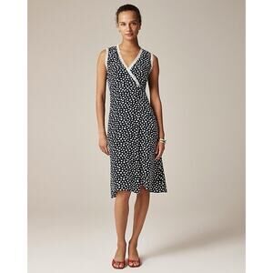 Rouje X J Crew Rencard Wrap Dress Size 10 Polka Dot Paris J.Crew NWT $178